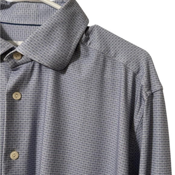 Eton Men’s XL Slim Fit Long Sleeve Button Down Jersey Dress Shirt Neck 17.5 - Picture 1 of 13